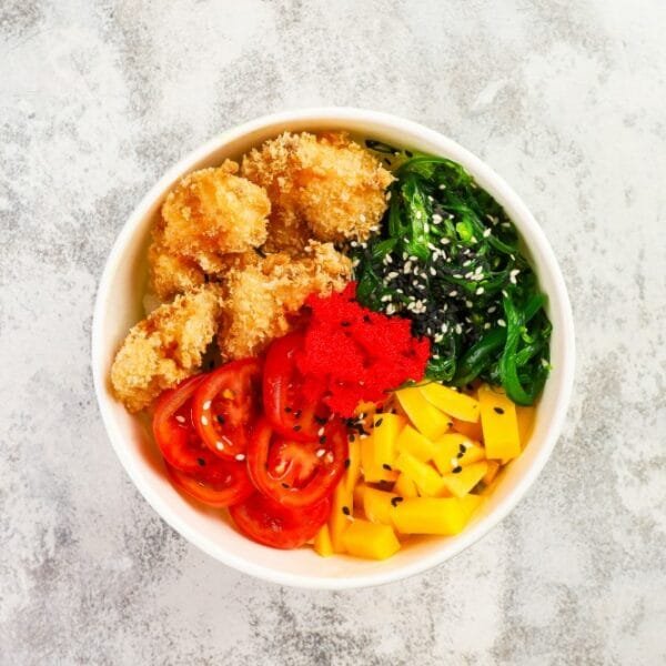 Poke Bowl s krevetami
