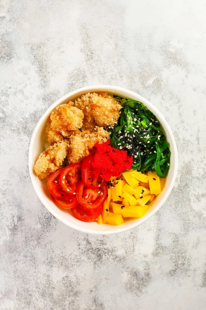Poke Bowl s krevetami